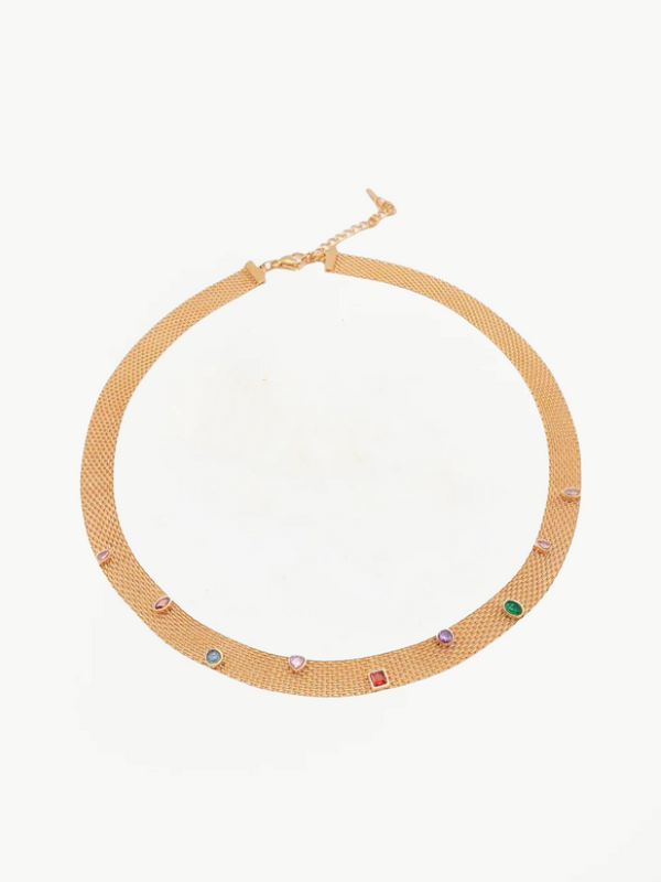 Colored Jewel Choker