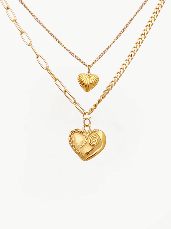 Double Love Clavicle Chain