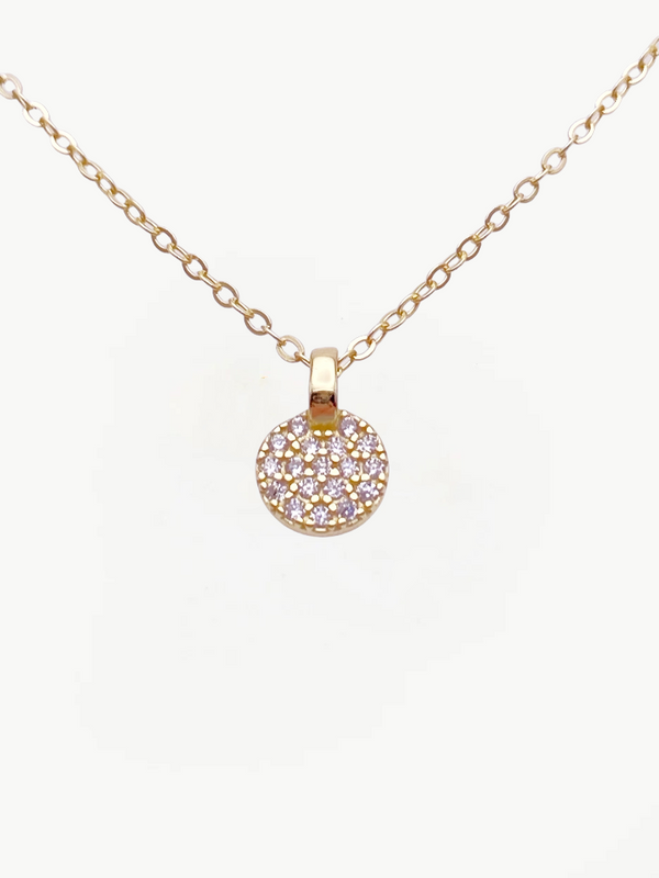 Diamond Full Disc Necklace