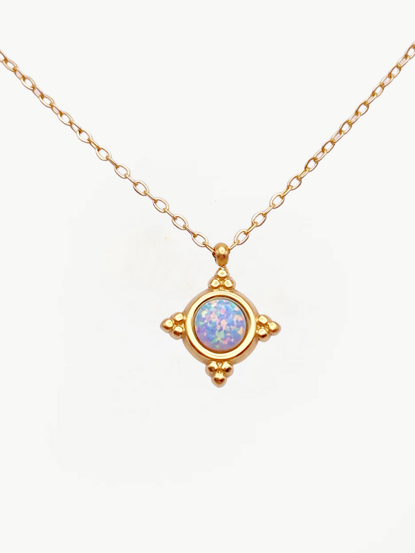 Court Style Opal Necklace